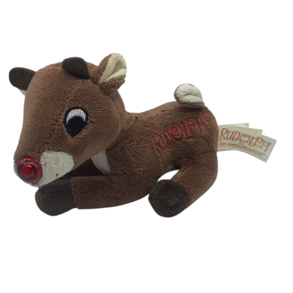 Rudolph The Red-Nosed Reindeer DanDee Collectors Plush Toy 5" Stuffed Animal